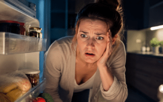 Appliance Repair Portland | 6 Trusted Same-Day Services – Smooth Repair Services Woman shocked by broken refrigerator during appliance repair Portland emergency